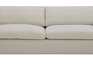 Amazon Brand – Stone & Beam Rustin Contemporary Deep-Seated Sofa Couch, 89"W, Cream