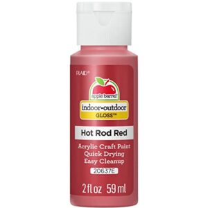 apple barrel gloss acrylic paint in assorted colors (2-ounce), 20637 hot rod red