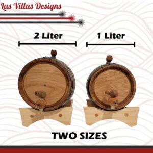 Personalized American Oak Barrel - Fully Customizable | Age your own beverage | Spirit Aging Barrel | Age you Wine, Whiskey, Beer, Tequila, Bourbon, Rum and more (1 Liter)