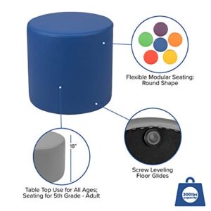 Flash Furniture Soft Seating Collaborative Circle for Classrooms and Common Spaces - 18" Seat Height (Blue)