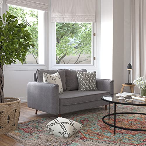 Flash Furniture Living Room Grouping-Loveseat, Set of 1, Stone Gray