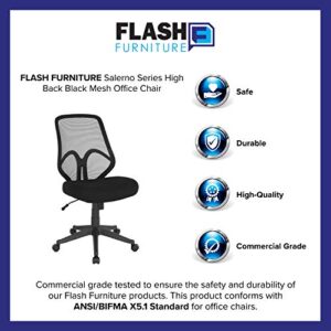 Flash Furniture Salerno Series High Back Black Mesh Office Chair