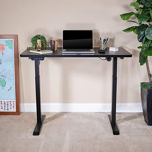 Flash Furniture Electric Height Adjustable Standing Desk - Table Top 48" Wide - 24" Deep (Black)