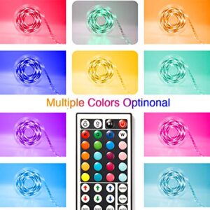 dalattin 65.6ft Led Lights for Bedroom Led Strip Lights Color Changing Lights with 44 Keys Remote,2 Rolls of 32.8ft