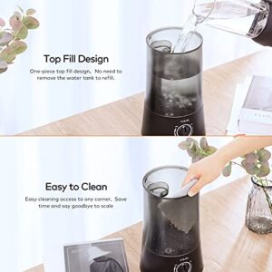 Humidifiers for Bedroom - 4L Cool Mist Humidifier Top Fill Oil Diffuser Quiet Ultrasonic Humidifiers for Home Large Room with Adjustable 360° Rotation Nozzle, Auto Shut-Off, Humidifiers for Baby