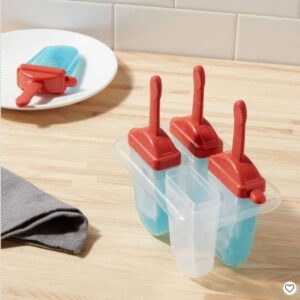 8 Pack Room Essentials Frozen Treat Mold Red, Homemade Popsicle, Ice Cream, Frozen Yogurt, Pudding Mold Shapes, BPA Free