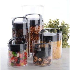 Room Essentials Household Food or Beverage Storage Containers, Black