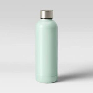 room essentials 17.5oz double wall stainless steel vacuum water bottle (mint green)