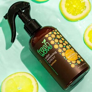 Fresh Wave Lemon Odor Eliminator Spray & Air Freshener, 8 oz. | Odor Absorbers for Home | Safer Odor Relief | Natural Plant-Based Odor Eliminator | For Furniture, Fabrics & Trash