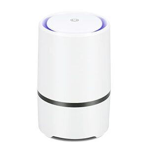 meleden air purifier for home with filters, 2022 upgraded design low noise air purifiers for home (white)