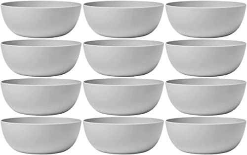 Room Essentials - 37oz White Plastic Cereal Bowl for Salad - Set Of 24 Soup, Snack, Dessert and Marmalade, Dishwasher & Microwave Safe