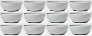 room essentials™ – 37oz plastic cereal bowl – gray – set of 12
