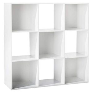 room essentials 9-cube organizer shelf 11″ (white)