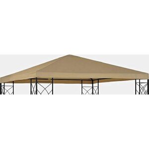 room essentials tivoli gazebo replacement canopy – 9.8ft x 9.8ft canopy replacement – beige