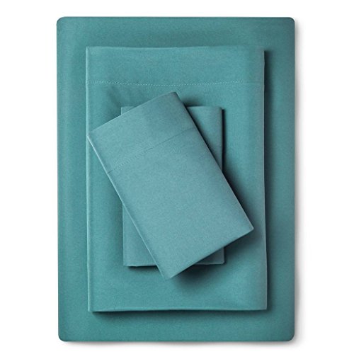 Room Essentials Sheet Set Microfiber with Storage Pocket Twin XL (Cloudy Turquoise)