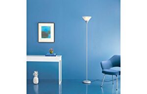 Room Essentials Torchiere Floor Lamp, Silver