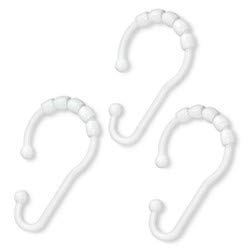 room essentials shower hook plastic v glide – white