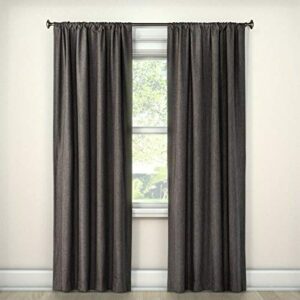 Room Essentials Lightblocking Curtain Panel Charcoal 42"x 84"