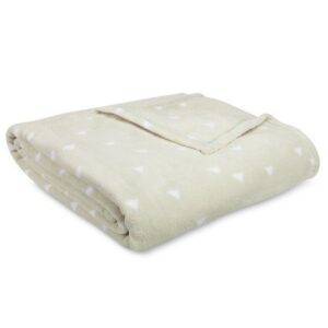 room essentials new bed blanket microplush printed chillout sage