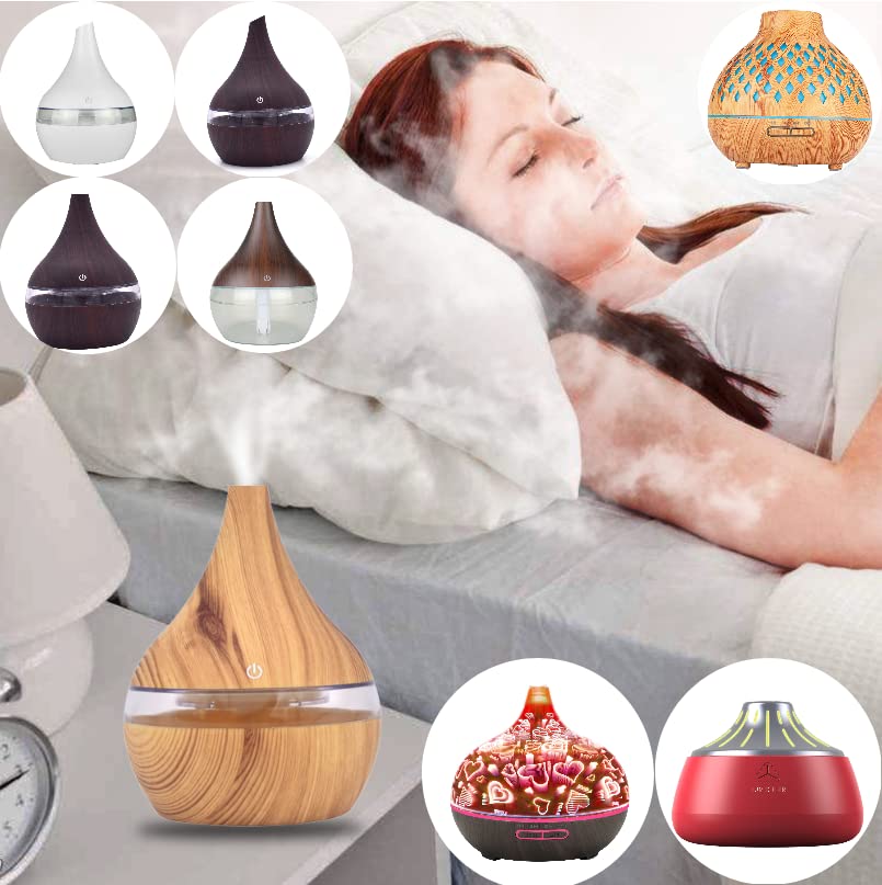 LED Smart WiFi Wireless Essential Oil Aromatherapy Ultrasonic Diffuser Humidifier Voice Bluetooth Remote Control