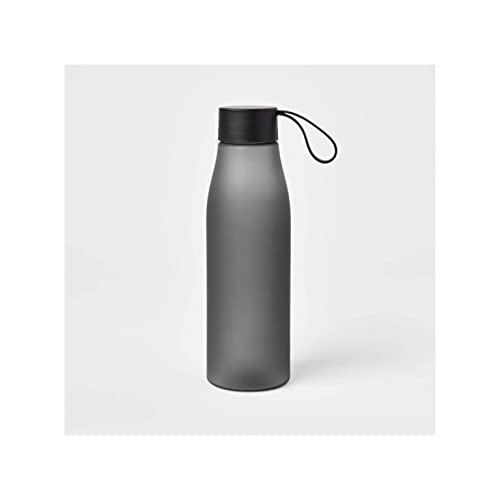 Room Essentials 20 OZ Water Bottle (Ebony), Black