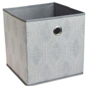 room essentials new fabric cube storage bin 11″ grey oval