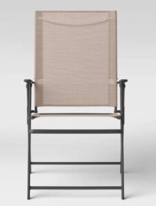 room essentials sling folding patio chair tan set of 2