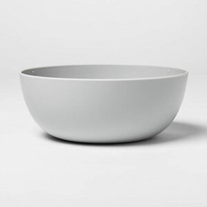 37oz plastic cereal bowl gray