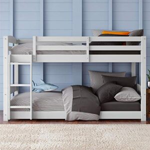 dorel living sierra twin over twin bunk bed | white | dl7891w model