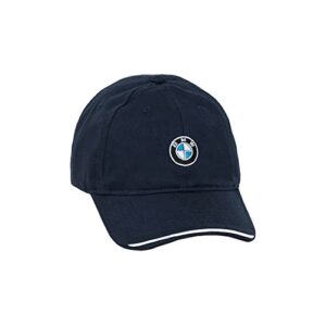 bmw genuine factory oem recycled brushed twill cap – navy – one size fits most