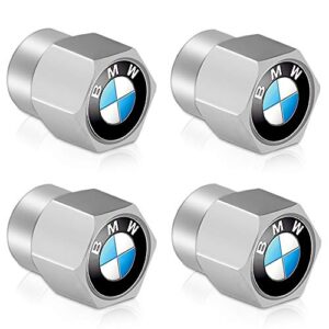 Tire Valve Stem Caps,Wheel caps Compatible with BMW X1 X3 M3 M5 X1 X5 X6 Z4 3 5 7 Series Logo Styling Decoration Metal Air Valve Cover Accessories,4 Pieces