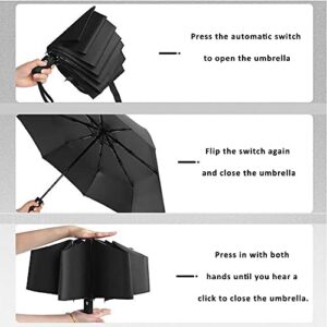 Foldable Car Umbrella for BMW,Folding Automatic Switch Sunshade Windproof Travel Umbrella, No Water Drops, Easy to Dry