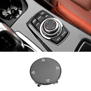 jaroxn compatible with bmw idrive knob button replacment multimedia idrive control knob button for 1′ f20 f21/3′ f30 f31 f34 gt/5′ f07 f10 f11/7′ f01 f02 f04/x3 f25 series, idrive button cover