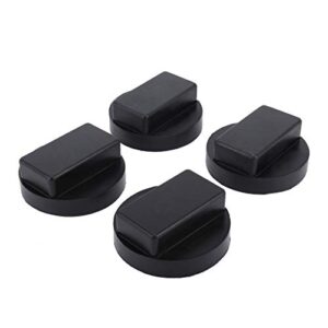 auinland 4 packs jack pad for bmw, black square polyurethane jack pad adapter frame rail protector