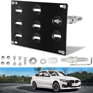 cciyu tow hook license front bumper plate mount bracket holder bolt fit for 2007-2013 for bmw e92 e93 3-series 2dr coupe/convertible