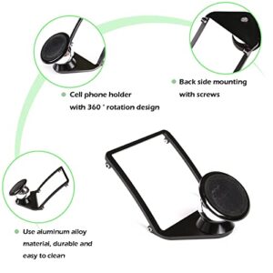 LLKUANG 360° Rotary Mobile Cell Phone Holder Mount for BMW 1 2 3 4 Series GT F20 F21 F22 F23 F30 F31 F32 F33 F34 F35 F36 M2 F87 M3 M4 F80 F82 F83 Black