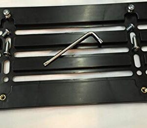 Front Bumper License Plate Bracket for BMW 2000-2023, Plate Holder Set w 6 Unique Screw Bolts & Wrench Kit, License Tag Mounting Kit, Quality Plate Holders, Premium Car & Truck Accessories