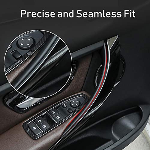 Jaronx 2PCS Door Handle Covers Compatible with BMW 3 Series 4 Series Driver Side &Passenger Side Door Pull Handle Covers (Compatible with BMW 320i,328i,330i,335i F30/F31 and 428i, 435i F32/F36)(Black)