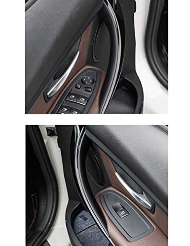Jaronx 2PCS Door Handle Covers Compatible with BMW 3 Series 4 Series Driver Side &Passenger Side Door Pull Handle Covers (Compatible with BMW 320i,328i,330i,335i F30/F31 and 428i, 435i F32/F36)(Black)