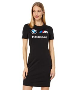 puma women’s standard bmw m motorsport essentials dress, black 23, medium
