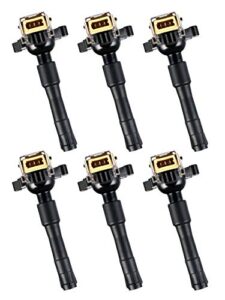 ena set of 6 ignition coil pack compatible with bmw 328i 528i m3 z3 e36 e46 e31 e38 e39 e53 e721 e720 e383 land rover 2.5l 2.8l 3.0l 3.2l 5.4l replacement for c1239 uf-300 uf-354