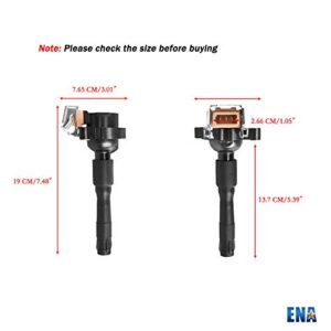 ENA Set of 6 Ignition Coil Pack Compatible with BMW 328I 528I M3 Z3 E36 E46 E31 E38 E39 E53 E721 E720 E383 Land Rover 2.5L 2.8L 3.0L 3.2L 5.4L Replacement for C1239 UF-300 UF-354