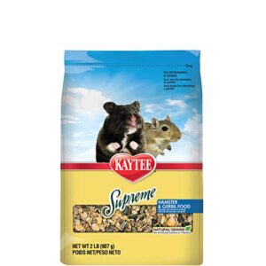 kaytee supreme hamster & gerbil food, 2 lb