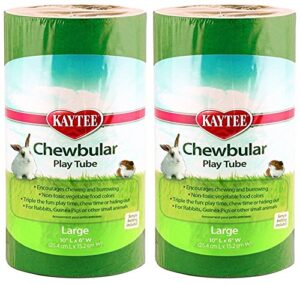 kaytee 2 pack of chewbular play tubes, large size