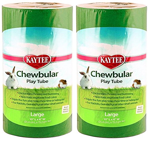 Kaytee 2 Pack of Chewbular Play Tubes, Large Size