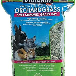 Vitakraft Orchard Grass, Premium Soft Stemmed Hay, 100% American Grown, 28 Ounce Resealable Bag