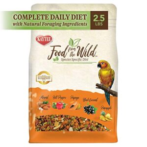 Kaytee Food from The Wild Natural Pet Conure Bird Food, 2.5 Pound