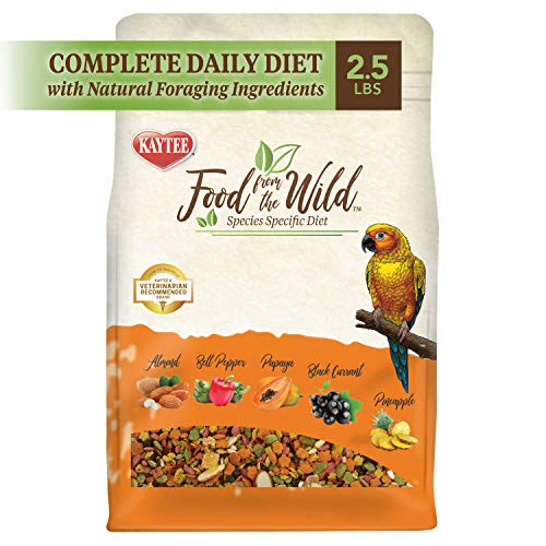 Kaytee Food from The Wild Natural Pet Conure Bird Food, 2.5 Pound