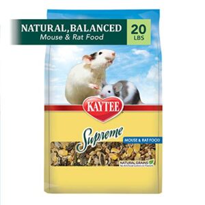 kaytee supreme mouse and rat food, 20-lb bag