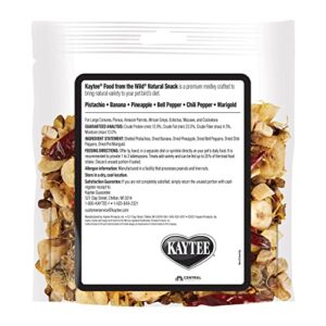 Kaytee Food From The Wild Natural Pet Bird Snack Food Treats For Conures, Pionus, Amazon Parrots, African Greys, Eclectus, Macaws, and Cockatoos, 3 oz.